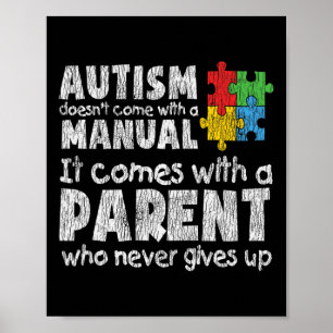 Poster Autismo Sensibilização Mãe Pais Pais Autistas Cria