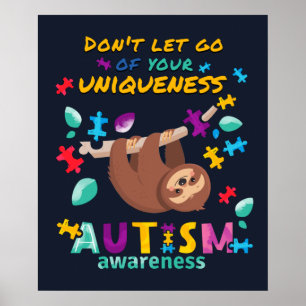 Poster Autismo Sensibilização Não deixe passar a sua sing