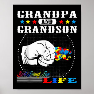Poster Autismo Sensibilização Vovô Avô Melhor Amigo Para