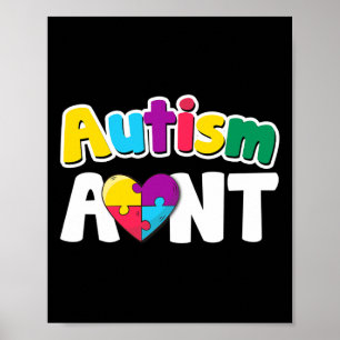 Poster Autismo Tia Conscientista Quebra-cabeça