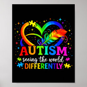 Poster Autismo vendo o mundo de forma diferente autismo