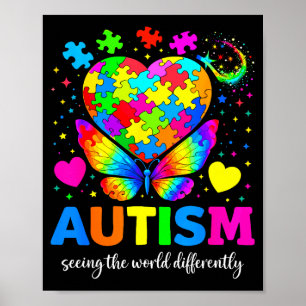 Poster Autismo vendo o mundo de forma diferente autismo