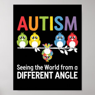 Poster Autismo Vendo O Mundo De Um Ângulo Diferente Corta