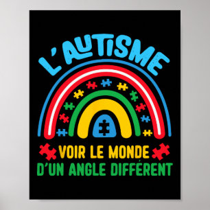 Poster Autismo Vendo O Mundo De Um Autismo De Ângulo