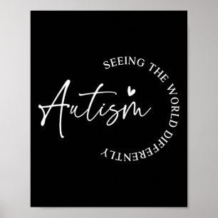 Poster Autismo Vendo O Mundo Diferentemente Autismo Aware
