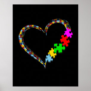 Poster Autista Autismo Sensibilização Quebra-cabeça