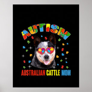 Poster Autista Bovinos-Mãe Quebra-cabeça-Peça Australian