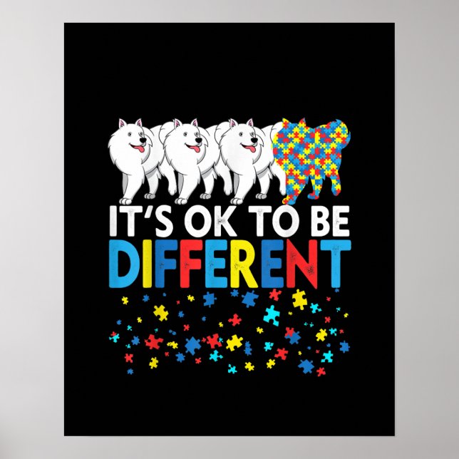 Poster Autista | É bom ser esquimó americano diferente (Frente)