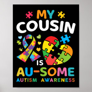 Poster Autista Meu Primo É Incrível Autismo Sensibilizaçã