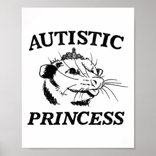 Poster Autista Princesa Rato Crianças Crianças Autismo Au