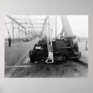 Poster Auto acidente, 1933