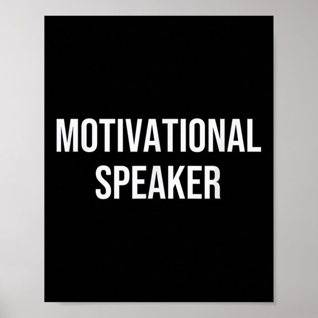 Poster Auto-falante de Motivação (Frente)