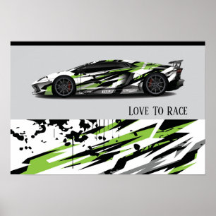 Poster Auto Racing