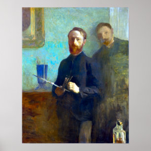 Pôster Auto-Retrato de Édouard Vuillard com Waroquy