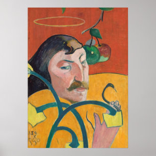 Poster Auto-Retrato de Paul Gauguin  , 1889 (óleo na