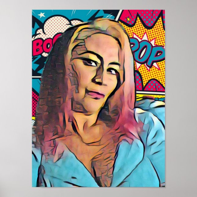Poster Auto Retrato Pop Art (Frente)