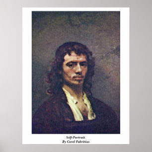 Poster Auto-Retrato. Por Carel Fabritius