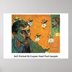 Pôster Auto-Retrato por Eugene Henri Paul Gauguin