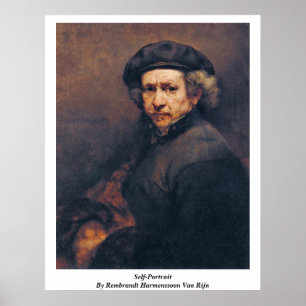 Poster Auto-Retrato por Rembrandt Harmenszoon Van Rijn