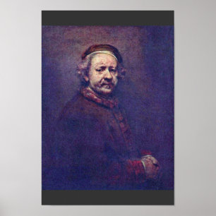 Poster Auto-Retrato. Por Rembrandt Van Rijn