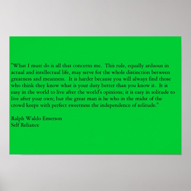 Pôster Autoconfiança (Frente)