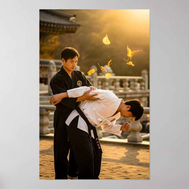 Poster Autodefesa Coreana de Hapkido (Frente)