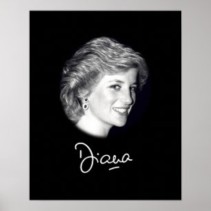 Poster Autografo da Princesa Diana