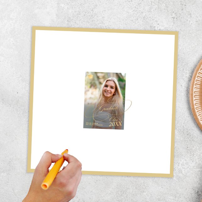 Poster Autografo de fotografia de graduação moderna (Criador carregado)