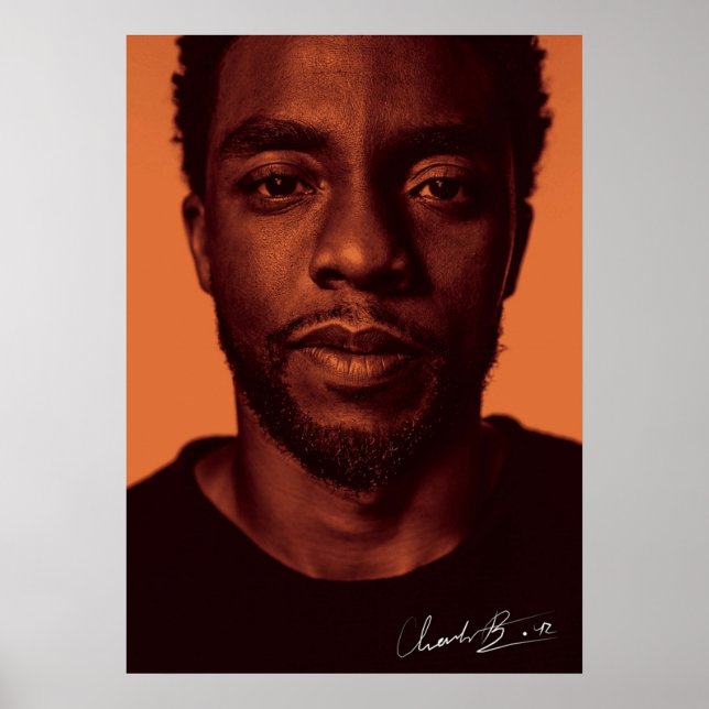 Poster autógrafo do chadwick boseman (Frente)