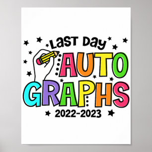 Poster Autógrafos Do Dia Passado Vivem Engraçados