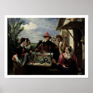 Poster Autolycus, cena "do conto de um inverno", 1836