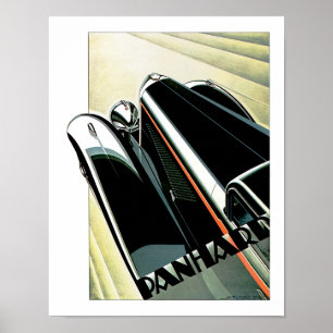 Pôster Automóvel do art deco