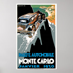 Pôster Automóvel Monte - Carlo de Rallye