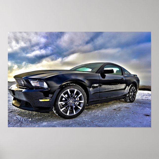 Poster Automóvel Muscle Car Mustang (Frente)