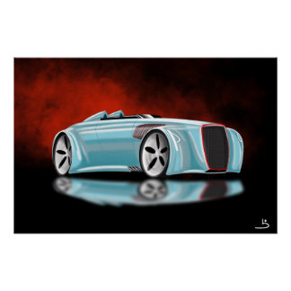 Pôster Automóvel retrorreflector