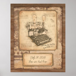 Poster Autor / Escritor / Publicador do Livro. Presente d