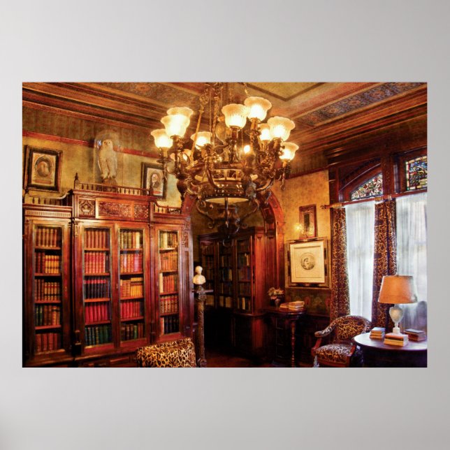 Poster Autor - Na Biblioteca (Frente)