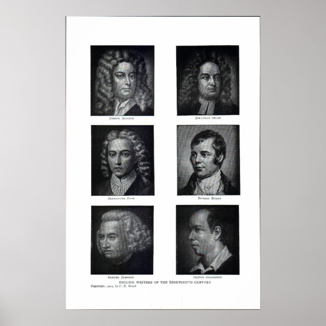 Pôster Autores Britânicos (Frente)