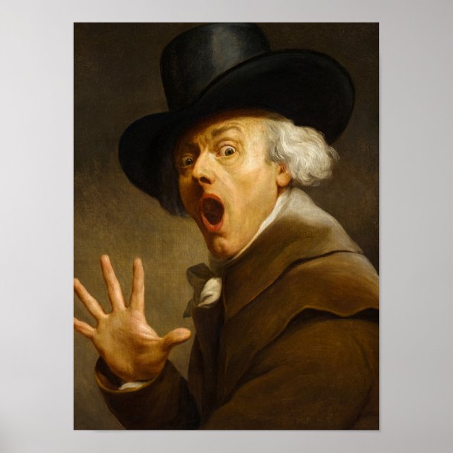 Poster Autorretrato, a surpresa de Joseph Ducreux (Frente)