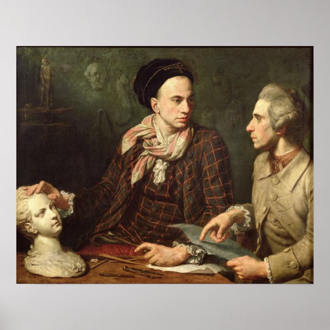 Poster Autorretrato com Dominique Herment 1769 (Frente)