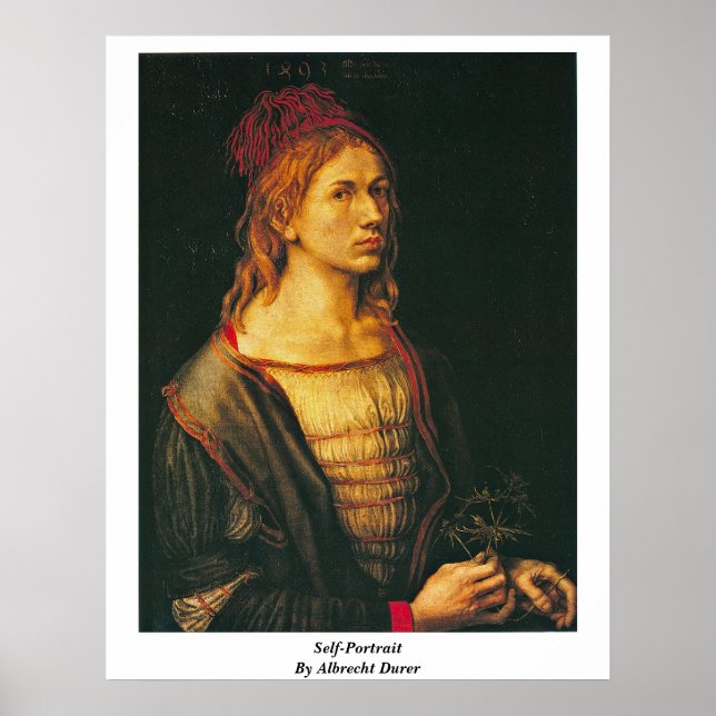 Pôster Autorretrato De Albrecht Durer (Frente)