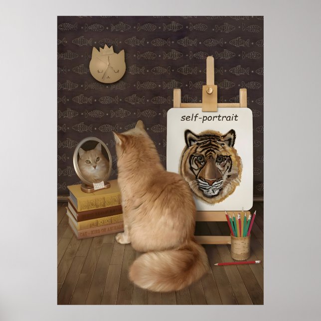 Poster Autorretrato de Cat (Frente)