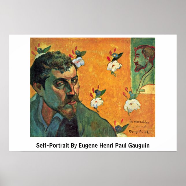 Pôster Autorretrato De Eugene Henri Paul Gauguin (Frente)