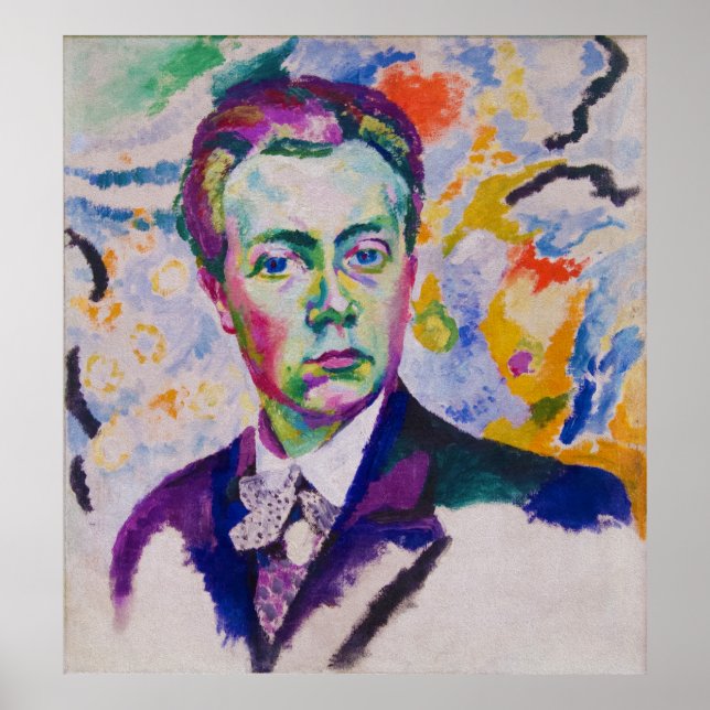 Poster Autorretrato de Robert Delaunay (Frente)
