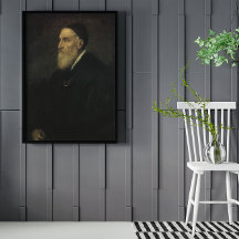 Autorretrato de Titian, Arte Renascentista Vintage