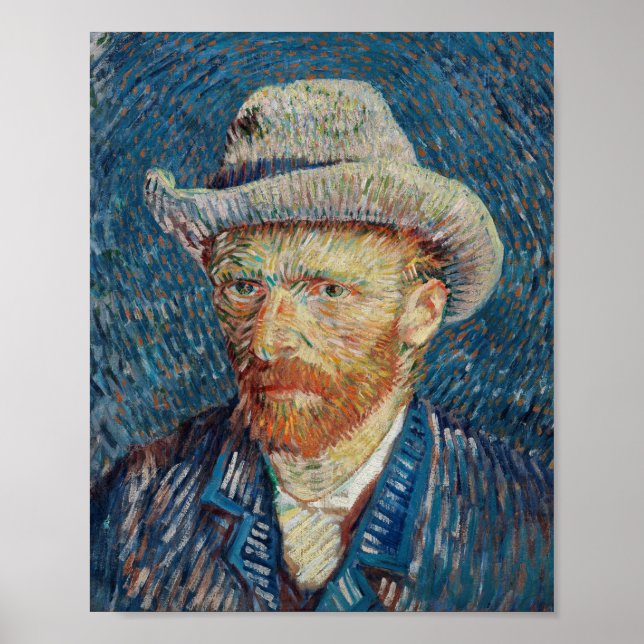 Poster Autorretrato de Van Gogh (Frente)