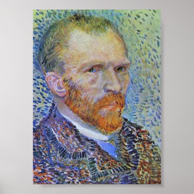 Poster Autorretrato de Vincent Van Gogh (Frente)