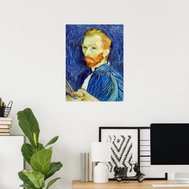 Poster Autorretrato de Vincent van Gogh, Arte Fino Antigo (Escritório em casa)