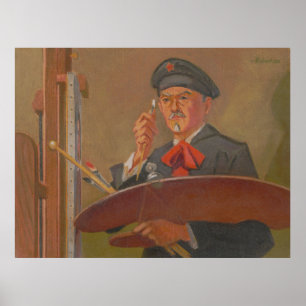 Poster Autorretrato - James C. Kulhanek (1974)