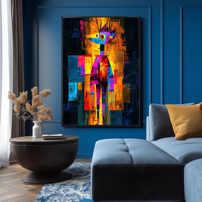 Poster Autorretrato Moisky - Visão Geométrica Abstrato (Criador carregado)